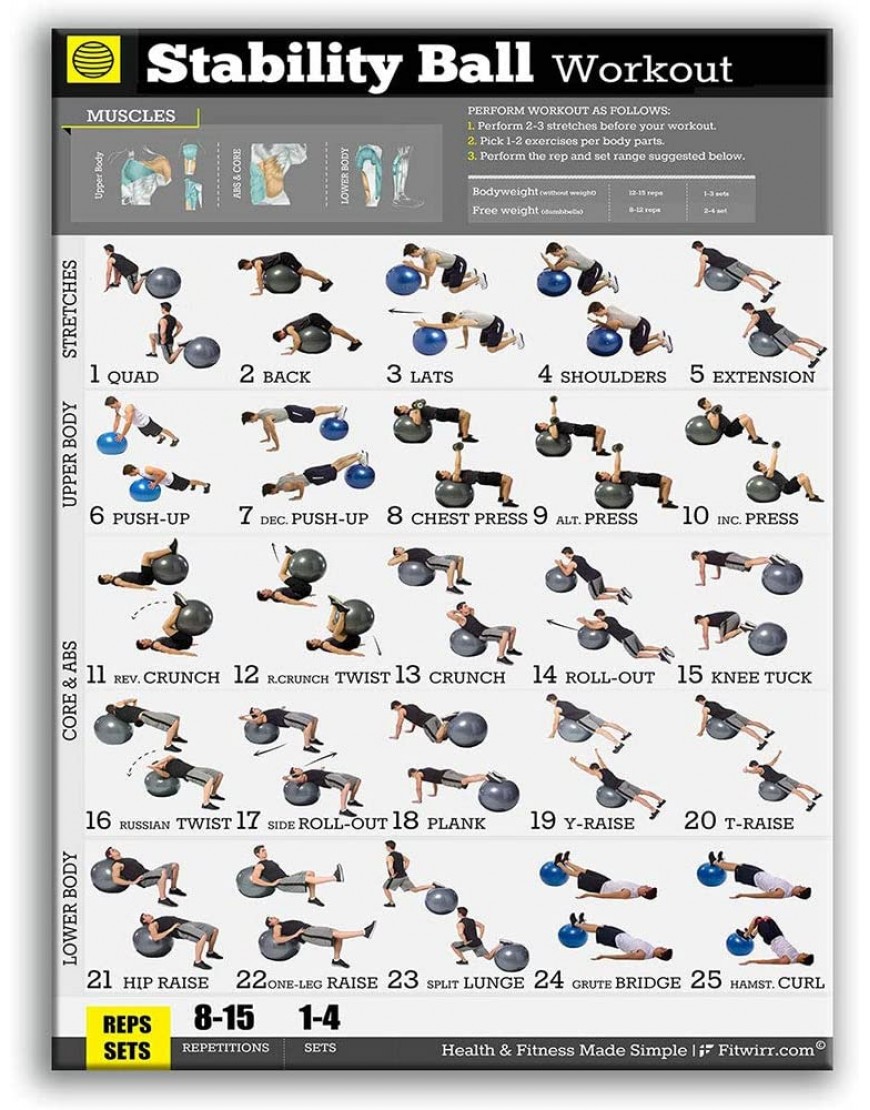 Buwei Bodybuilding Gym Poster Laminierter Sport Persönliche Fitness Hantel Wand Home - BUKVWK5K