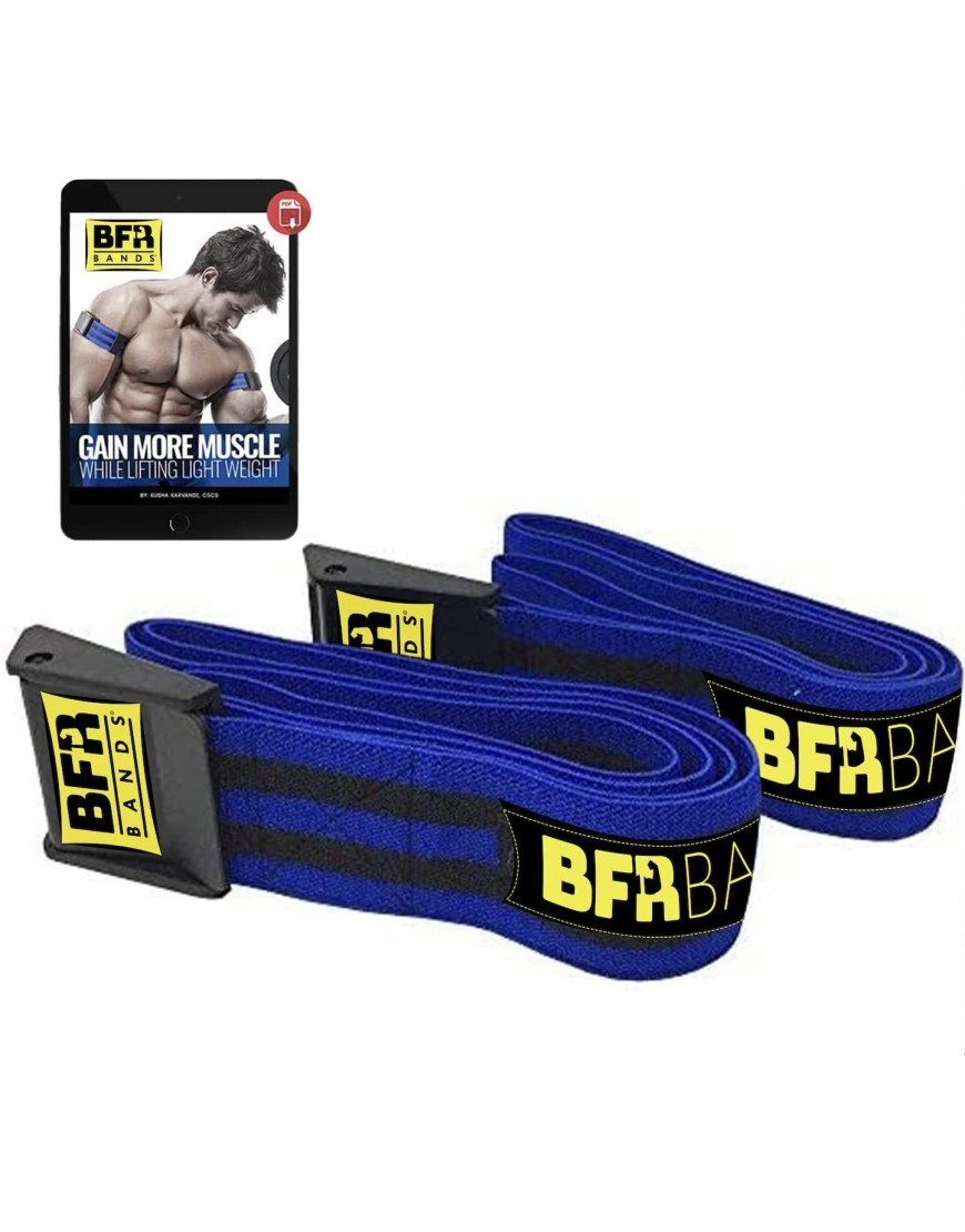 BFR Bands Sport Venenstauer & Bizeps Band PRO Set Okklusionsbänder zum Arm- oder Bein-Muskeltraining Ideal für Bodybuilding Plus E-Book - BDUCC591