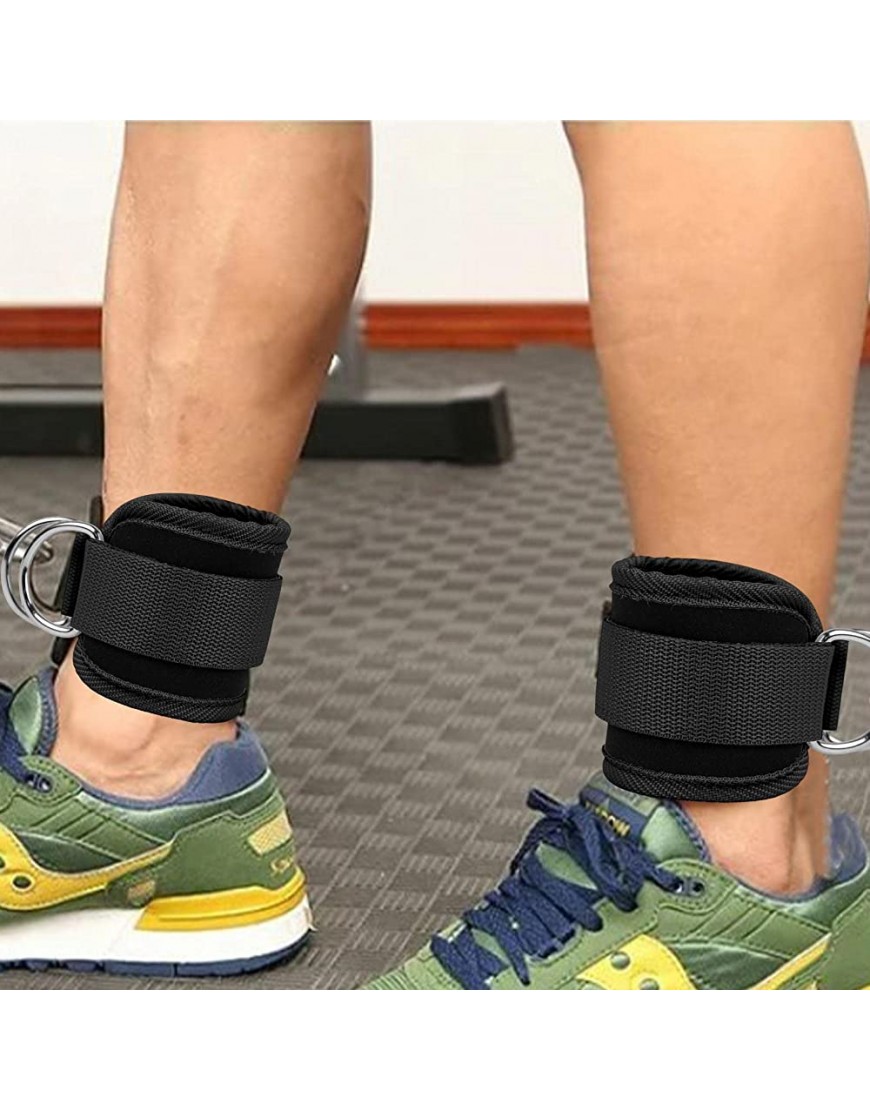 Rainao Knöchelriemen Knöchelkabelbefestigungen aus Nylongewebe für das Fitnessstudio Gym Straps Fitnesszubehör für Beine Gesäßmuskeln Bauchmuskeln Hüfttraining passend für Damen und Herren - BJAAL15J
