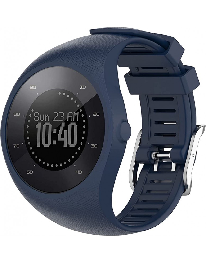 Silicone Armband Kompatibel mit PolarS M200 Smart Watch Uhrenersatzzubehör Smart Watch Elastisches Ersatzarmband Uhrenarmband Verstellbares Replacement Watch Wrist Strap - BRGNPM75