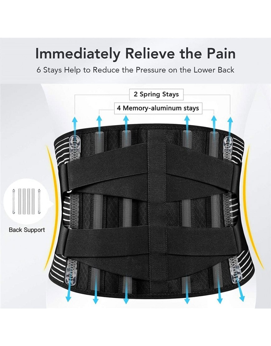 Herren Taillenstütze Atmungsaktive Untere Rückenstütze Entlastung bei Rückenschmerzen Bandscheibenvorfall Verstellbare Kompressionsstützgurte Unterer Rückengürtel S Small - BMQHF4M7