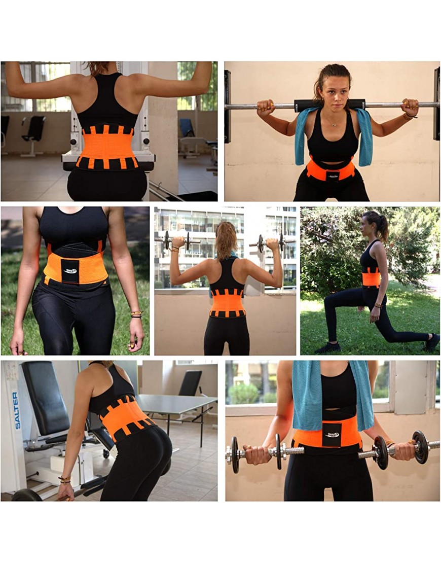 InnoTi Rückenbandage Herren & Damen Rückenstützgürtel zur Stabilisierung der Lendenwirbel beim Sport und Arbeit Kompression mit Doppelte Verstellbänder - BEKKY1WV