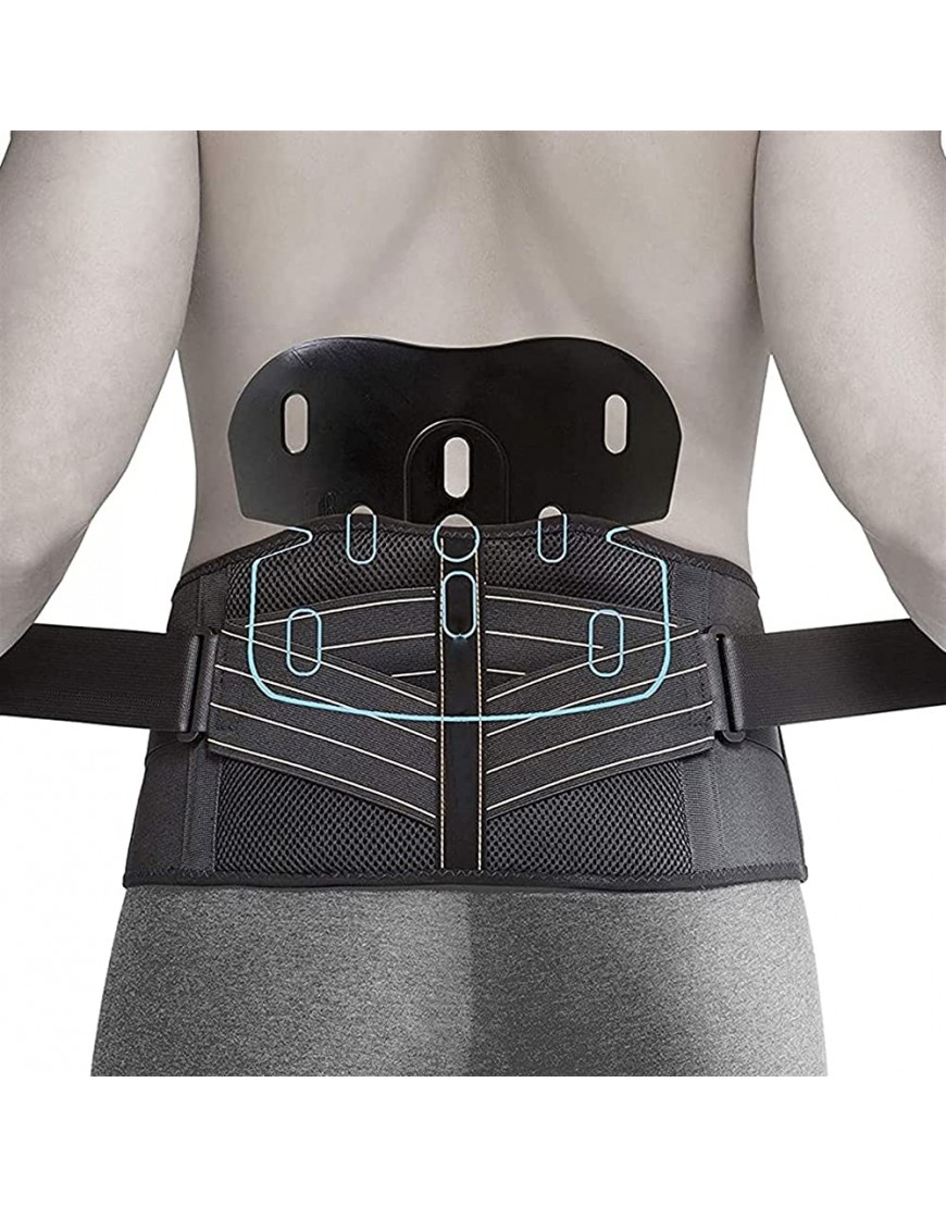 Lordosenstützgürtel – Rückenstütze Stützgürtel Taillentrainer Schweißgürtel Recovery Body Shaper für Schmerzen im unteren Rücken Ischias für Damen Herren XXL - BSIEVDQK
