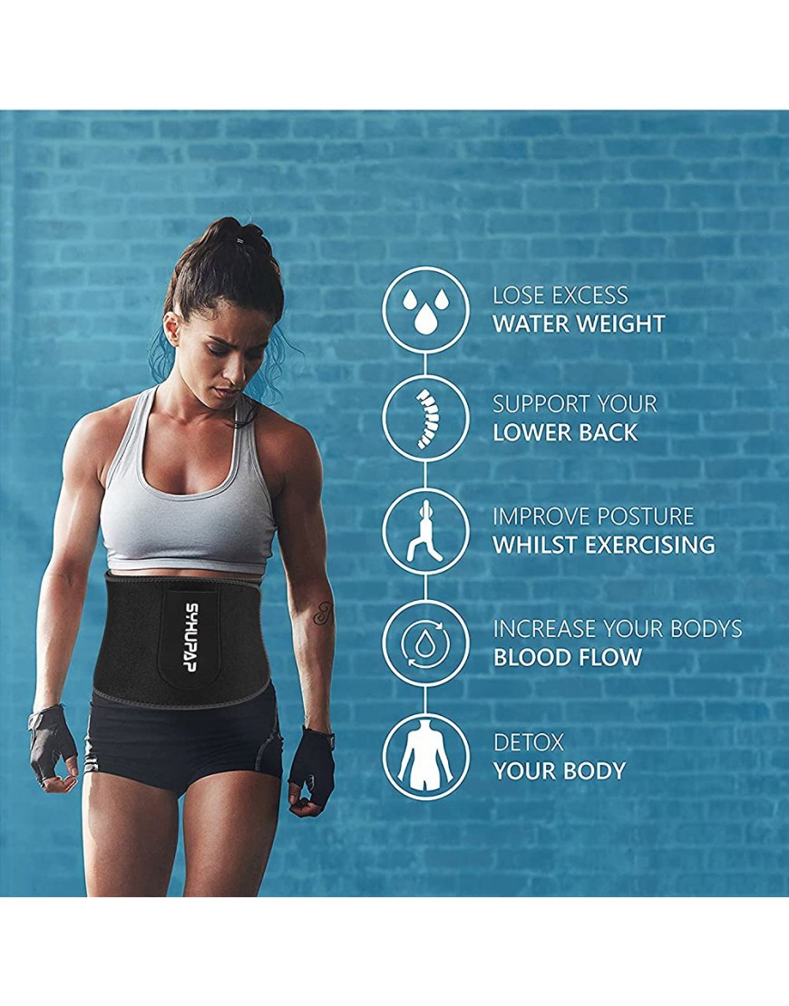 SYXUPAP Fitnessgürtel Beschleunigt Abnehmen Fettverbrennung Schwitzen und Sauna Effekt für Damen Herren Laufen und Training - BGEDYWV7