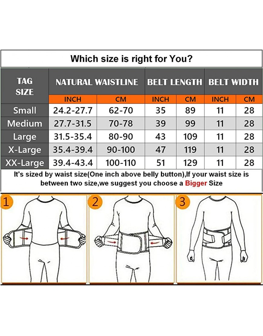 Taillentrainer Gürtel für Frauen & Männer Taillenmieder Trimmer Gewichtsverlust Bauchgürtel Schlankheits Body Shaper Gürtel - BMCKN59M