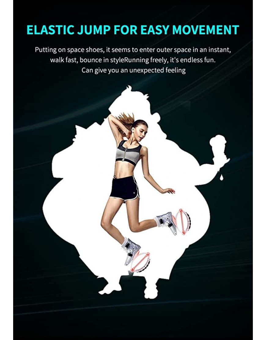 LXYA. Erwachsene Anti-Gravity-Springschuhe springende Stelzen-Fitness-Übung Känguru-Schuhe mit Einstellbarer Schnalle & Antried TPE. Sohle for Trainings- und Fitnessstiefel Workout-Sprünge - BMRON5BJ