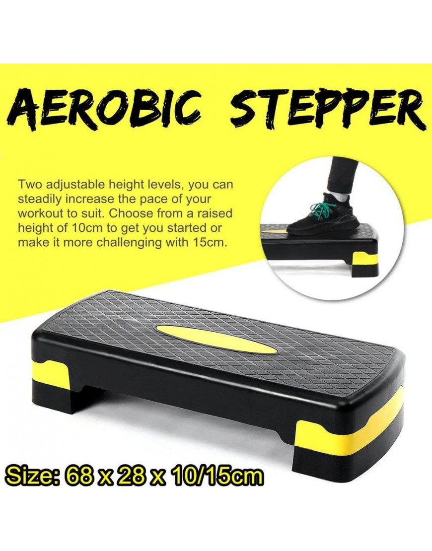 LTLCLZ Bodenfitness Aerobic Step Cardio Yoga Pedal Stepper Fitnessstudio Training Yoga Fitness Aerobic Stiefausrüstung - BZUAP627