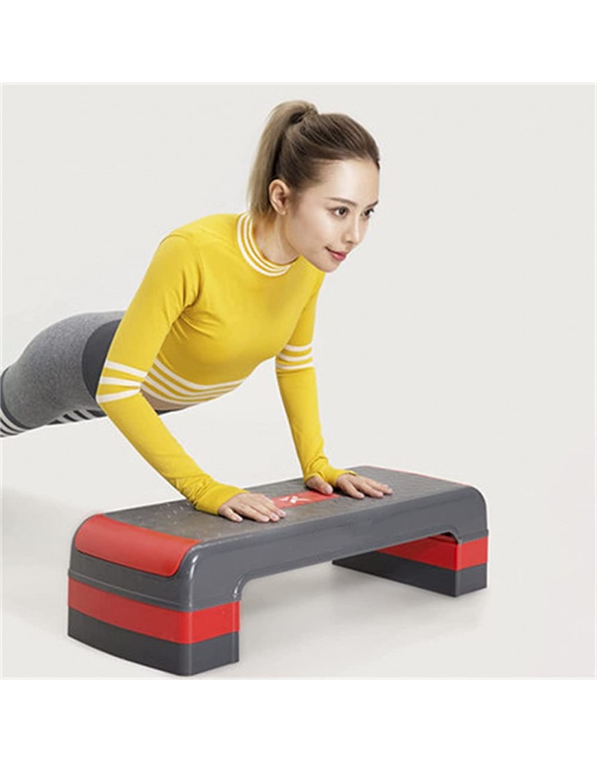WanuigH Aerobic Step Pedal-Gym Home Yoga Aerobic Übungsgeräte Schritt Aerobic Rhythmus Pedal Unisex Tägliche Übung Farbe : Red Size : 80x31x15cm - BMNJL47A