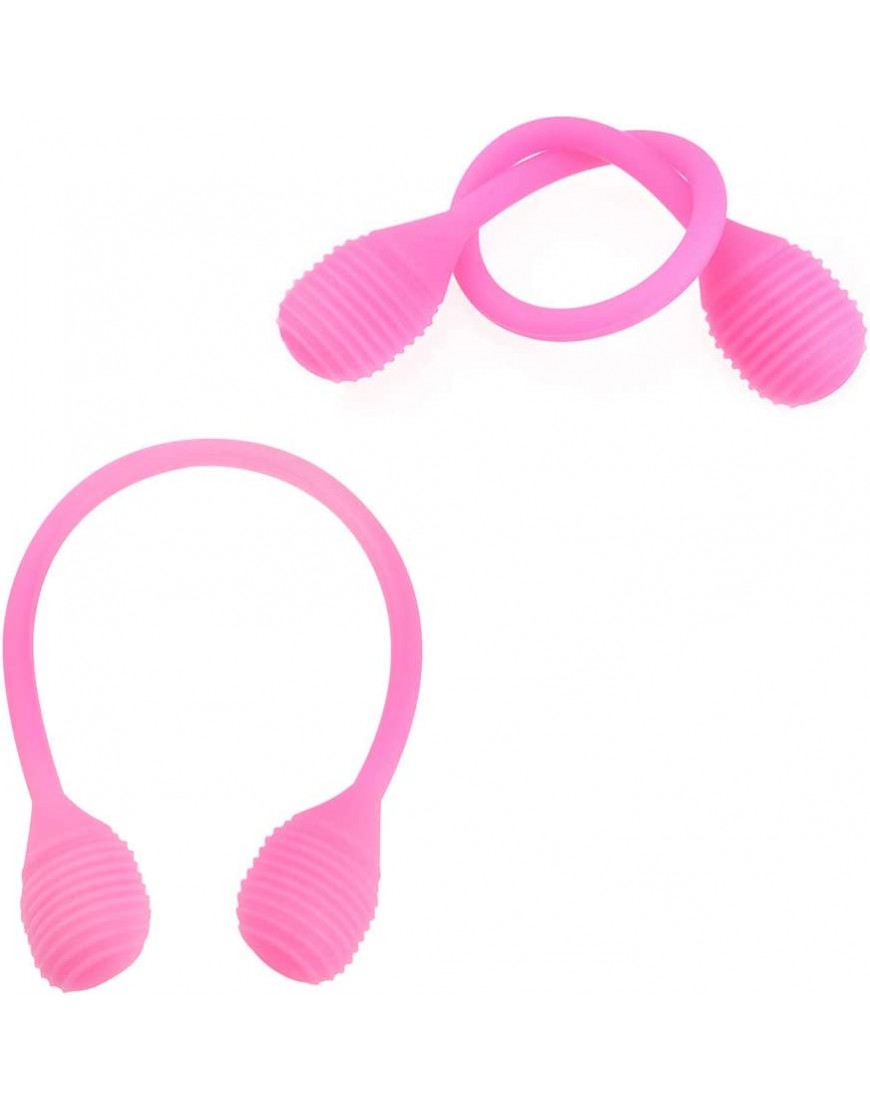 Abaodam Silikon-Federtrainer hochelastisches Zugseil EIN-Wort Hand- und Muskelentwickler Fitness-Expander für Frauen Yoga Verwendung Pink - BHZGHH5K