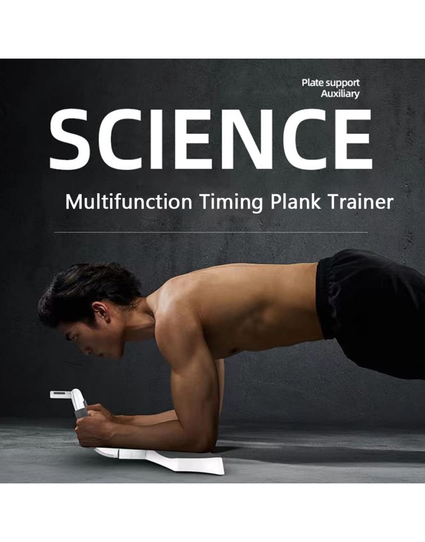 LHAK Multifunktionaler Timing Plank Trainer Plank Trainer Plank Trainer mit Timer 2023 New Abs Stimulator Multifunktionaler Tragbarer Bauchmuskeltrainer - BXLUS694
