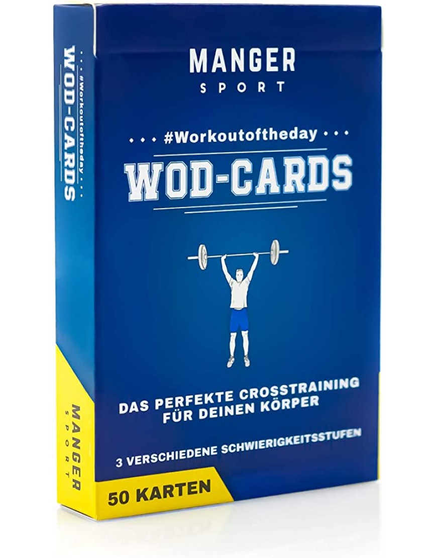 Manger Sport Workout of The Day Karten Das perfekte Crosstraining 50 Karten Das Fitnessstudio für die Hosentasche - BIQEHKKA