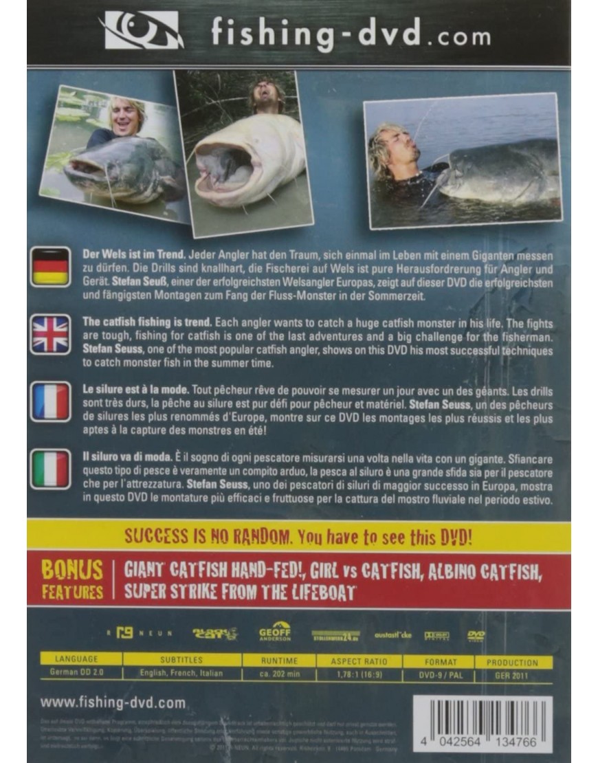 Rhino Stefan Seuß Sommerwels Waller DVD - BHPCL2K7