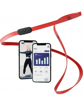 STRAFFR smartes Fitnessband mit live App-Tracking Widerstandsband für Muskelaufbau & Krafttraining zuhause - BRGIDB8K