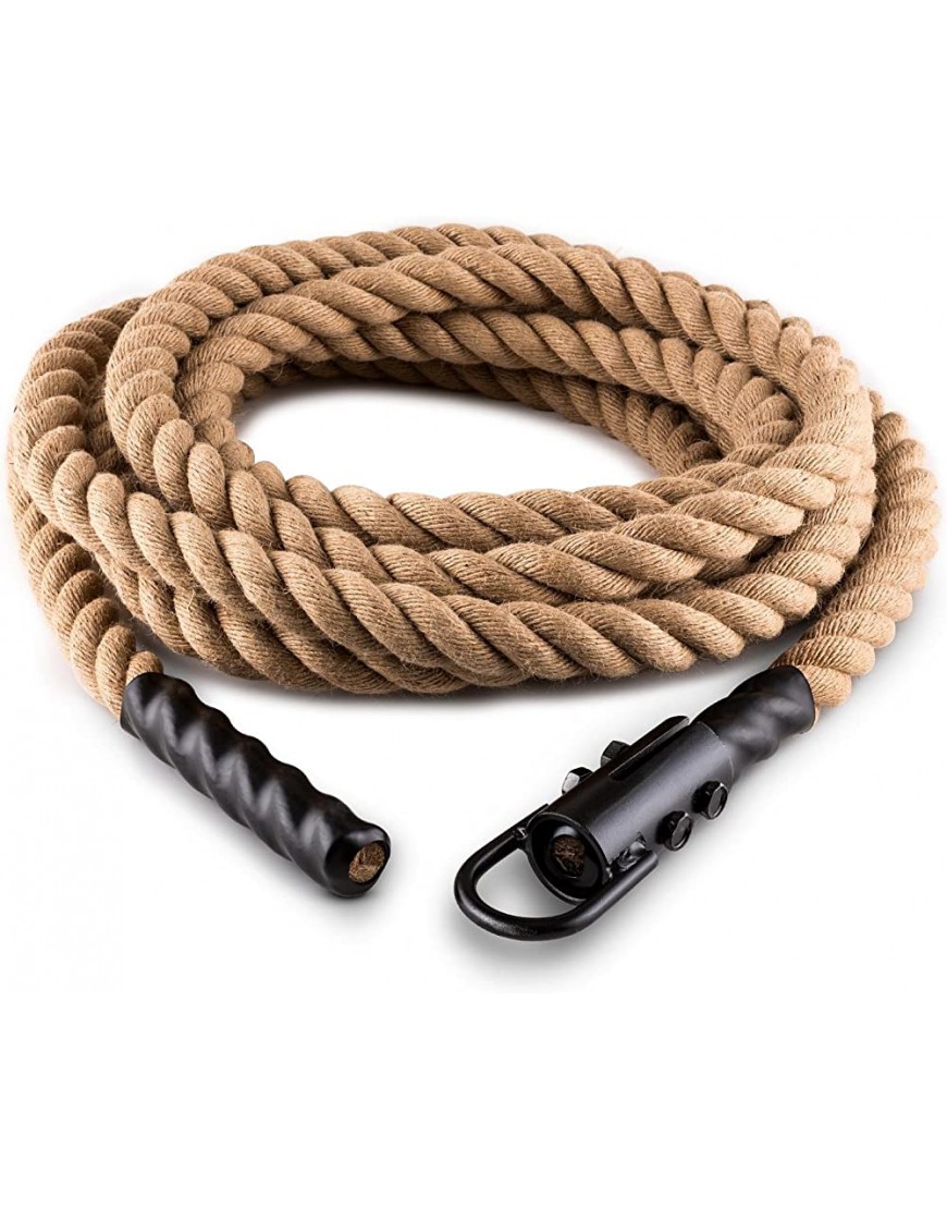 CAPITAL SPORTS Power Rope H4 Battle Rope Fitness Rope Schwungseil Tauziehen natürliche Hanffaser dreischlägig Modelle: 4 6 9 12 oder 15 m - BCBANMNQ