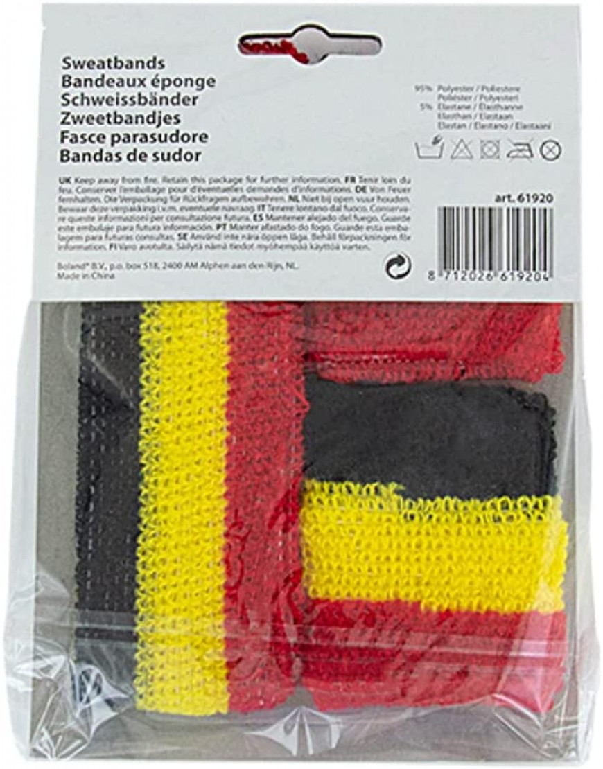 3 Set Schweißband Armband Stirnband Belgien Fußball Fanartikel Fan Accessoire - BEZBM585