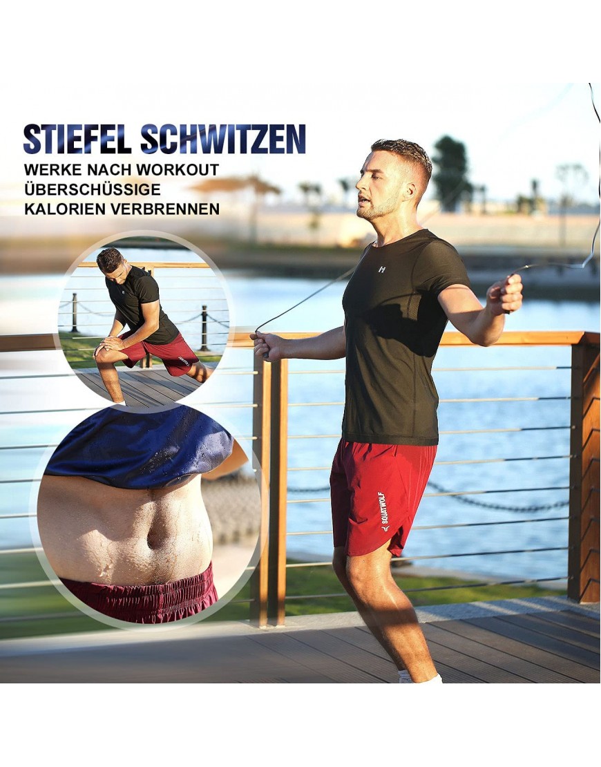 VENI MASEE Herren Sauna-Sweat-Shirt Slimming-Shapewear Comression-Fitness Slimmer-Saunasuits Body Shaper Workout Tank Top Polymer Trainer - BCBEMEW4