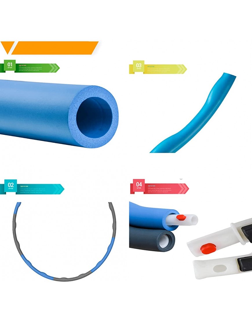DayPlus Hula Fitness Reifen Hoop 8 Segmente Abnehmbare für Erwachsene & Kinder zur Gewichtsreduktion Fitnessübungen Abnehmen Trainingsmatte-1 kg - BZEHY1DM