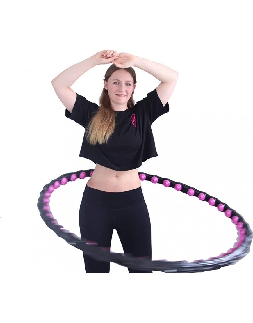 Hula Hoop Reifen für Erwachsene Hula Hoop 110 cm Durchmesser für Fortgeschrittene Hula Hoop Massagenoppen Magnet 1,7 kg Bubble Hula-Hoop-Reifen zum Abnehmen Fitness Reifen zur Gewichtsabnahme - BLQJXB6E