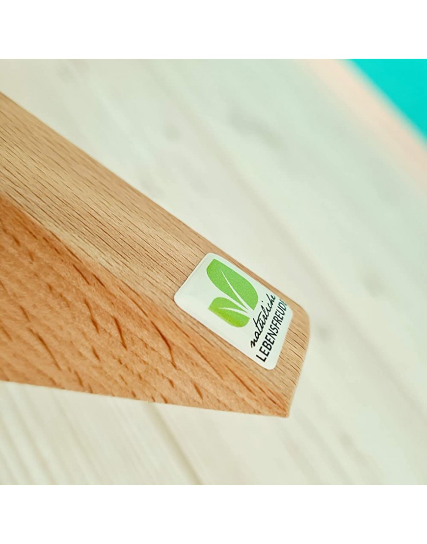 Natürliche Lebensfreude – Hula Hoop Halter aus Holz – Made in Germany – Türhalterung – Für Norm Türen Innenmaß Haken 17mm– einzigartiges Design Kinder und Erwachsene – Geschenkidee - BDPYWJ6N