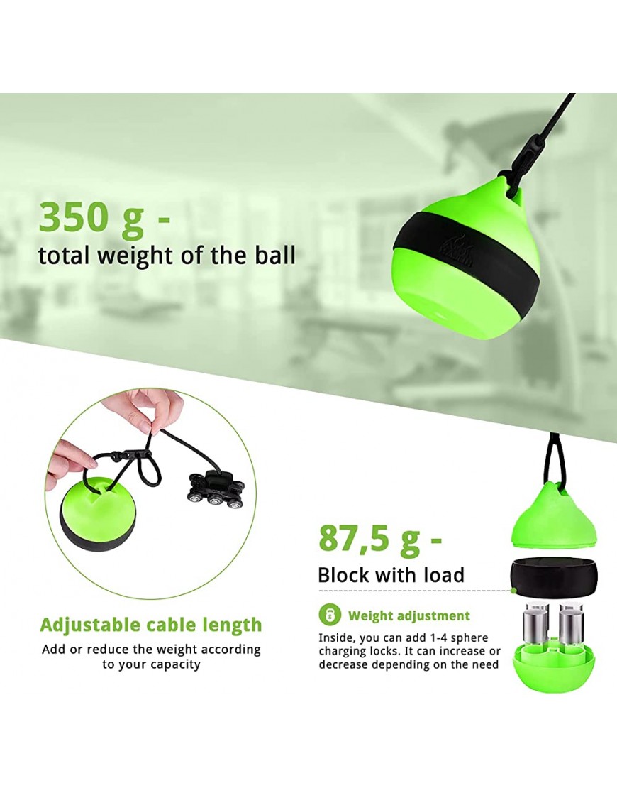 WAISSGURT Smart Hula Hoop Fitness Reifen Verstellbare Fitness Hoola Hoop mit Schwerkraftball 360° Surround Gewichtsverlust Massage Hoop für Erwachsene Kinder und Anfänger Abnehmen Green - BIGQR79M