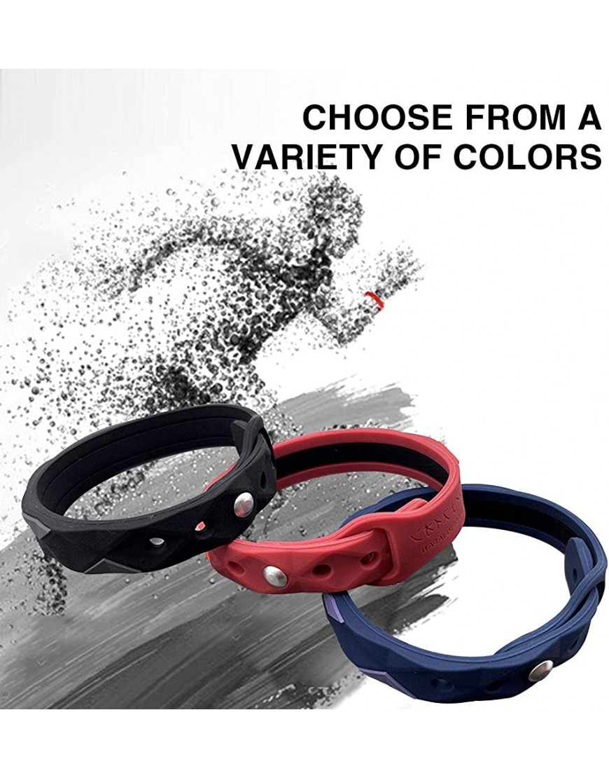 3PCS Redup Far Infrared Negative Ions Wristband Infrared Negative Ions Wristband Negative Ion Anti-Static Sports Bracelet Adjustable Silicone Ultrasonic Therapy Bracelet for Fat Burn 3pcs Red - BHYJC137