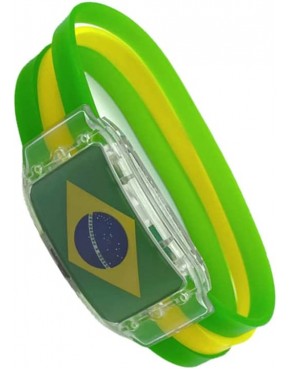 PUNELE 2022 Fußball Nationalflagge Armband LED Glow in The Dark Armbanduhr Fußball Team Geschenke Fußball Fans Cheer Supplies - BXDRP4NQ
