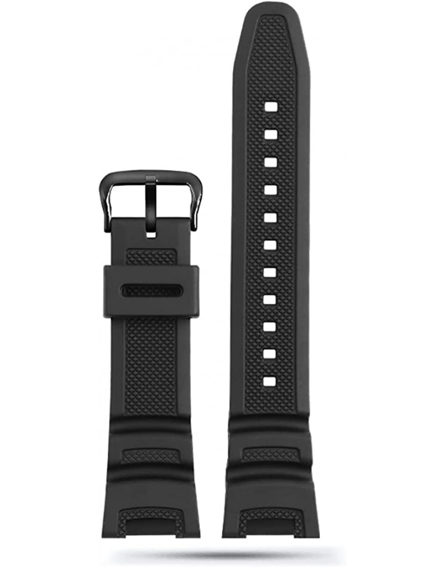 YIJIAN Gummi -Uhrband -kompatibel mit Casio Mountaineering Outdoor Sports Series SGW-100 SGW100 Wasserdichtes Silikonuhrgurt Schwarzes Armband Band Color : 3 - BHSUN69E