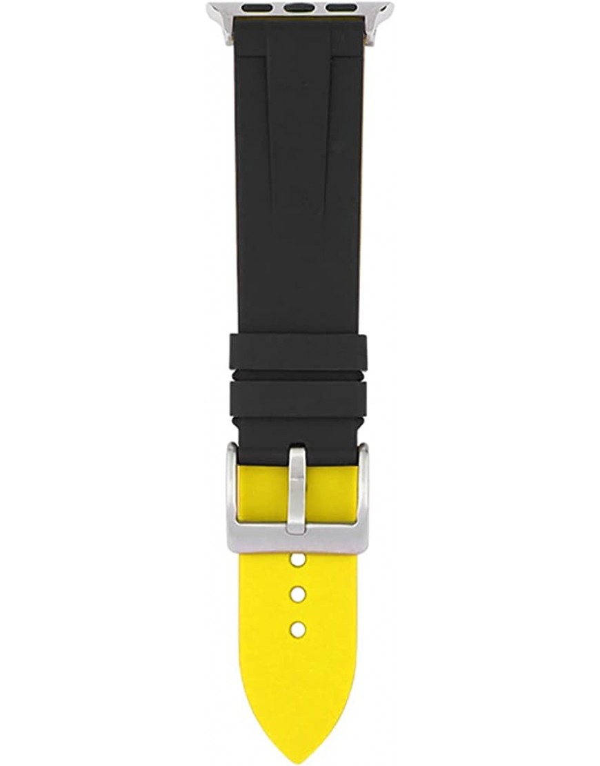 YIJIAN Silikon-Zwei-Farben-Uhr-Uhr-Band kompatibel mit IWATCH 2 3 4 5 6 Generation Sportgurt SE. Gurt Band Color : 2 Band Width : 42mm - BRCXTH74