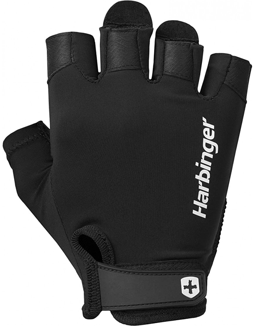 Harbinger Pro Gloves Leichte und Flexible Handschuhe mit verbesserter Atmungsaktivität für Moderate Stützung Medium Unisex Schwarz M 22250 - BEWQXQK5