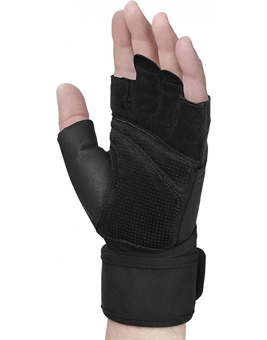 Harbinger Pro Wristwrap Gloves Handschuhe zum Gewichtheben für alle die Flexibilität und Atmungsaktivität wünschen Aber maximale Handgelenkstabilität benötigen Large Unisex Schwarz L 22279 - BBHKXHVM