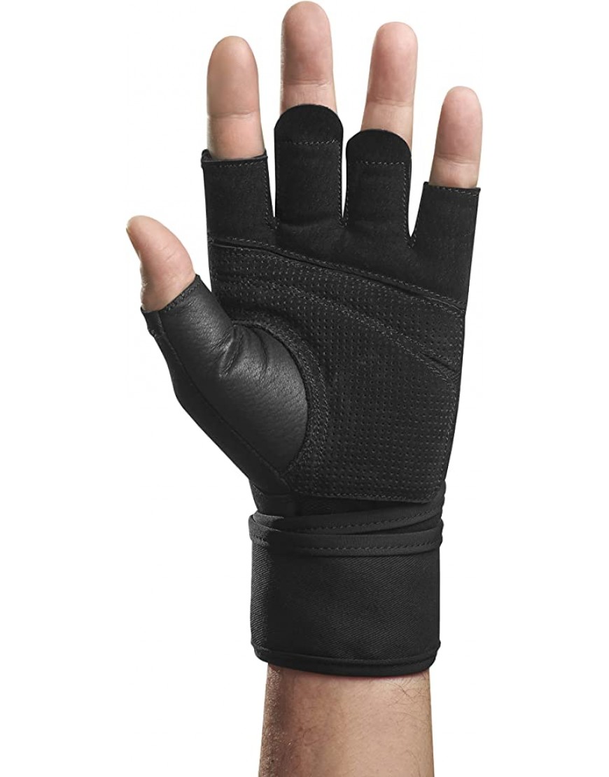 Harbinger Pro Wristwrap Gloves Handschuhe zum Gewichtheben für alle die Flexibilität Atmungsaktivität wünschen Aber maximale Handgelenkstabilität benötigen Extra Large Unisex Schwarz 22280 XL - BMDOY4QD