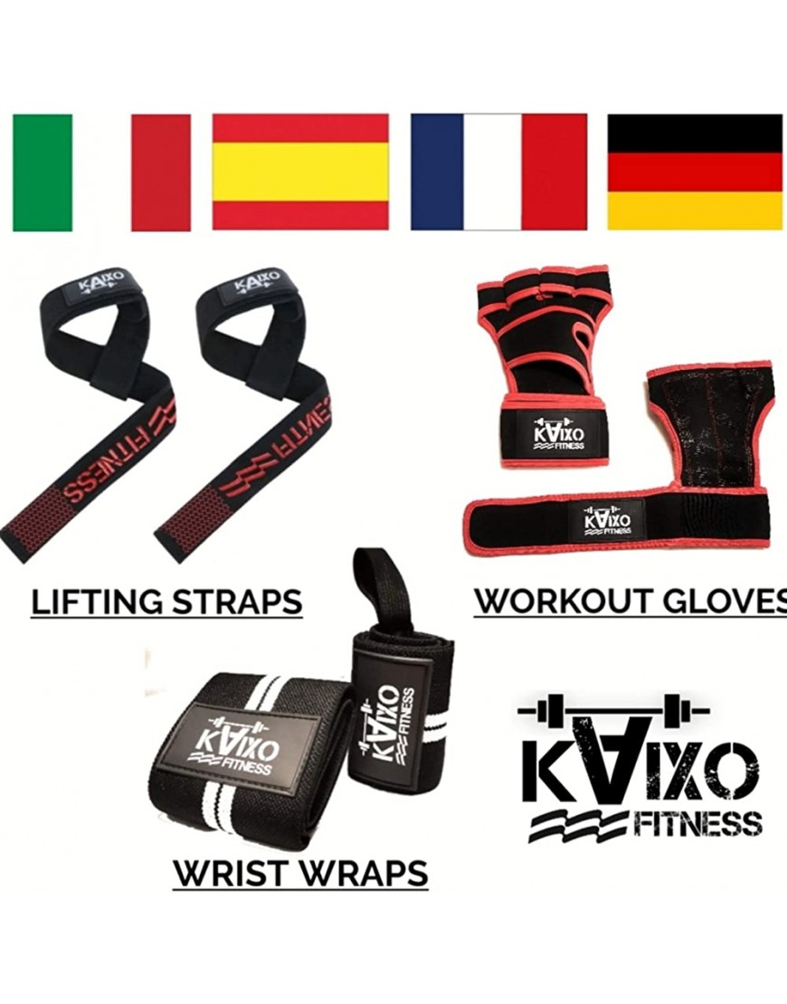 Kaixo Fitness Handgelenkbandage Wrist Wraps für Fitness Trainieren Krafttraining Gewichtheben Crossfit Bodybuilding – Für Männer und Frauen geeignet - BGWCLN85