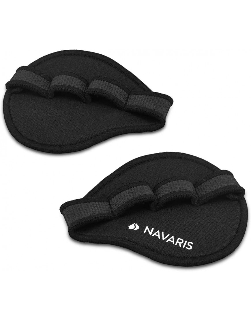 Navaris Fitness Grip Pads Handschuhe für alle Handgrößen geeignet rutschfeste Griffpolster Kraftsport Gymnastik Bodybuilding Krafttraining - BPPMKK79