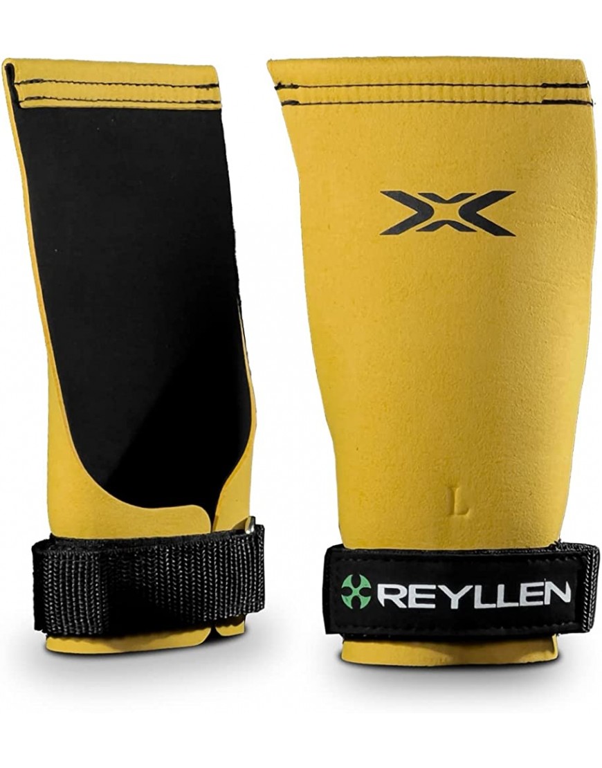 Reyllen® Serie 2 BumbleBee X Gymnastikgriffe fingerlose Handgriffe Stärker für Crossfit Gewichtheben Powerlifting Athleten Handflächenschutz Handschutz Unisex Fitness Workout Equipment - BAZPKKH6