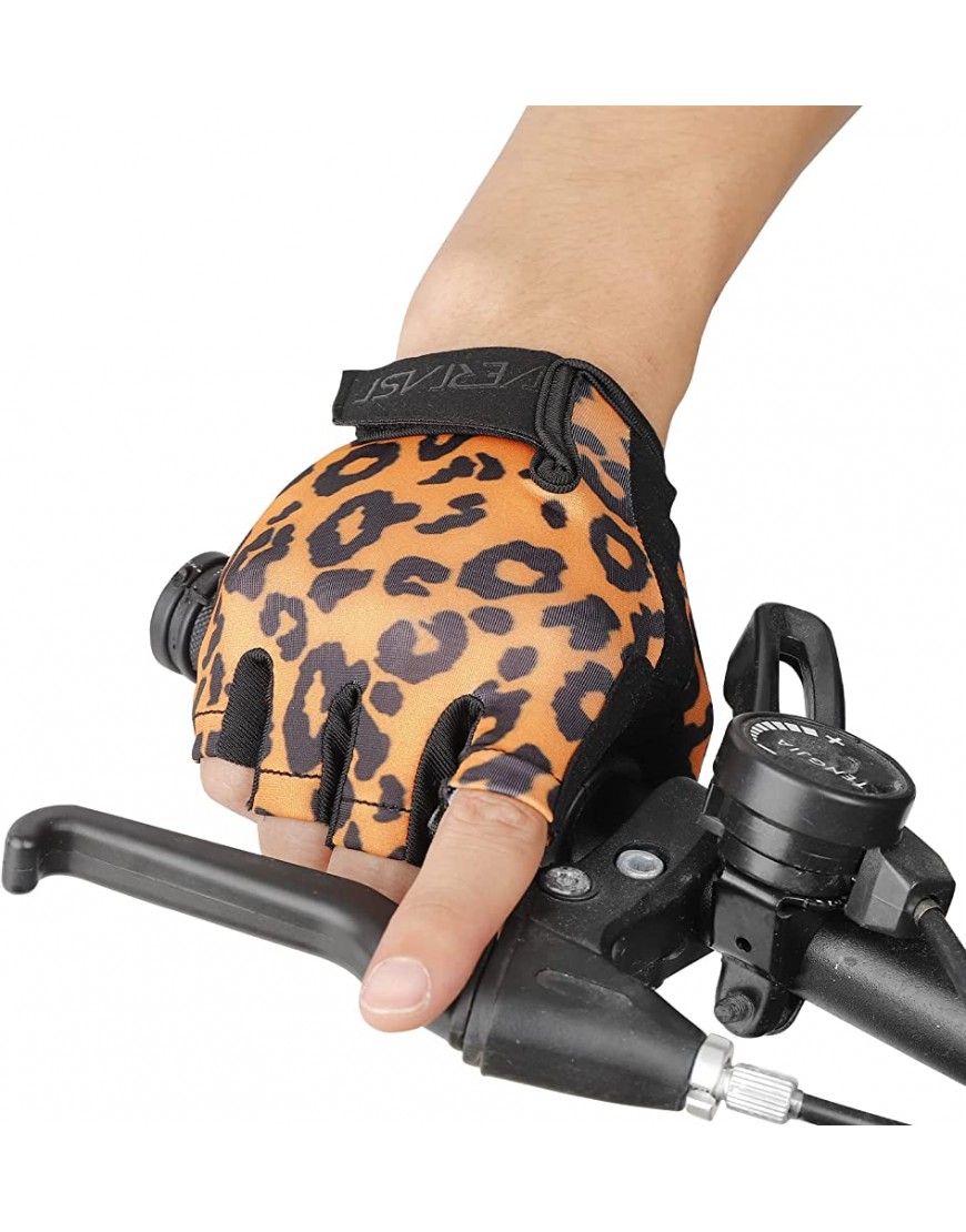 VERTAST Fahrradhandschuhe Halbfinger Anti-Rutsch Atmungsaktive Gym Training Fitness Handschuhe Stoßdämpfung Gepolsterte MTB Radhandschuhe für Damen Herren - BGLHVQ3N