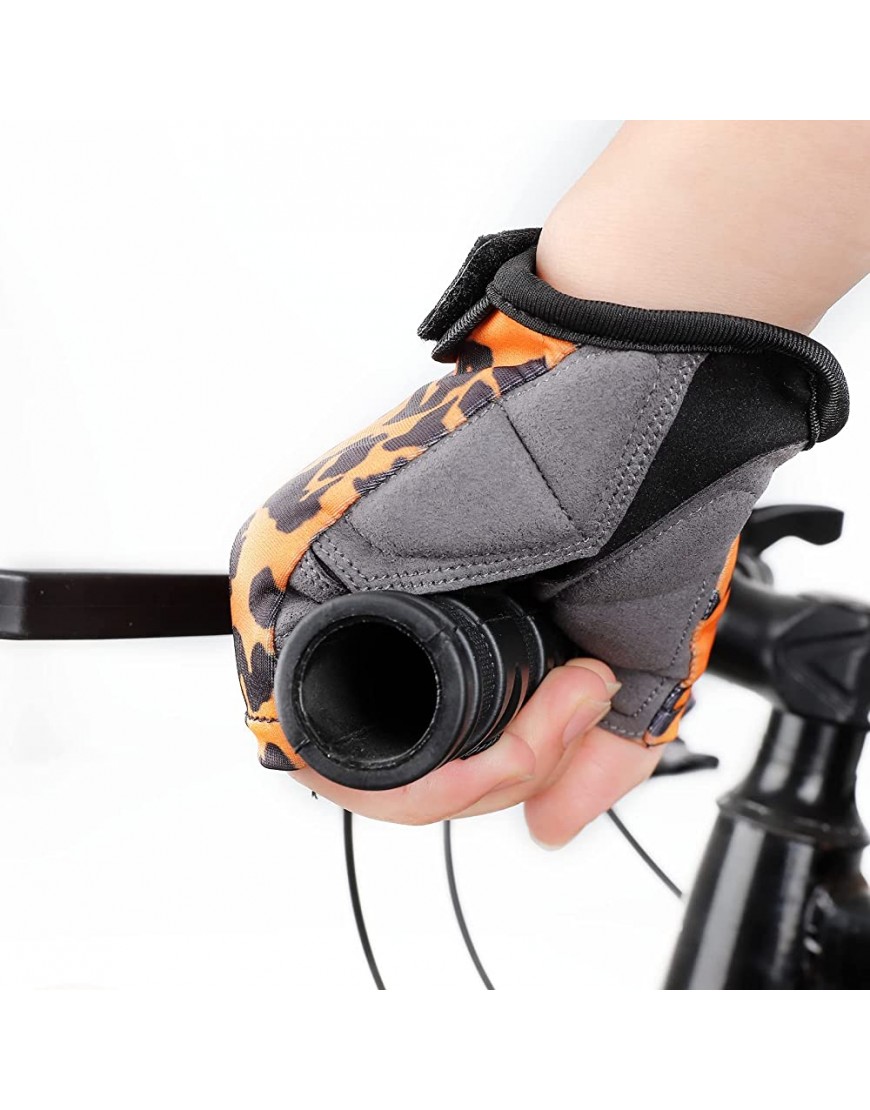 VERTAST Fahrradhandschuhe Halbfinger Anti-Rutsch Atmungsaktive Gym Training Fitness Handschuhe Stoßdämpfung Gepolsterte MTB Radhandschuhe für Damen Herren - BGLHVQ3N