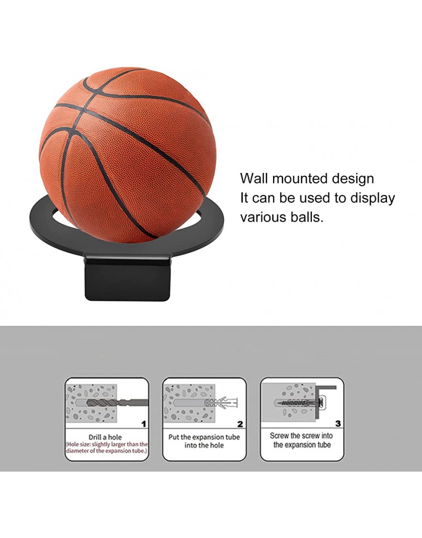 Entatial Fußballständer Kleiner Leichter Ball Wandhalterung Ballständer Multifunktional für Shop für Zuhause für Turnhallen - BZRZPB5N