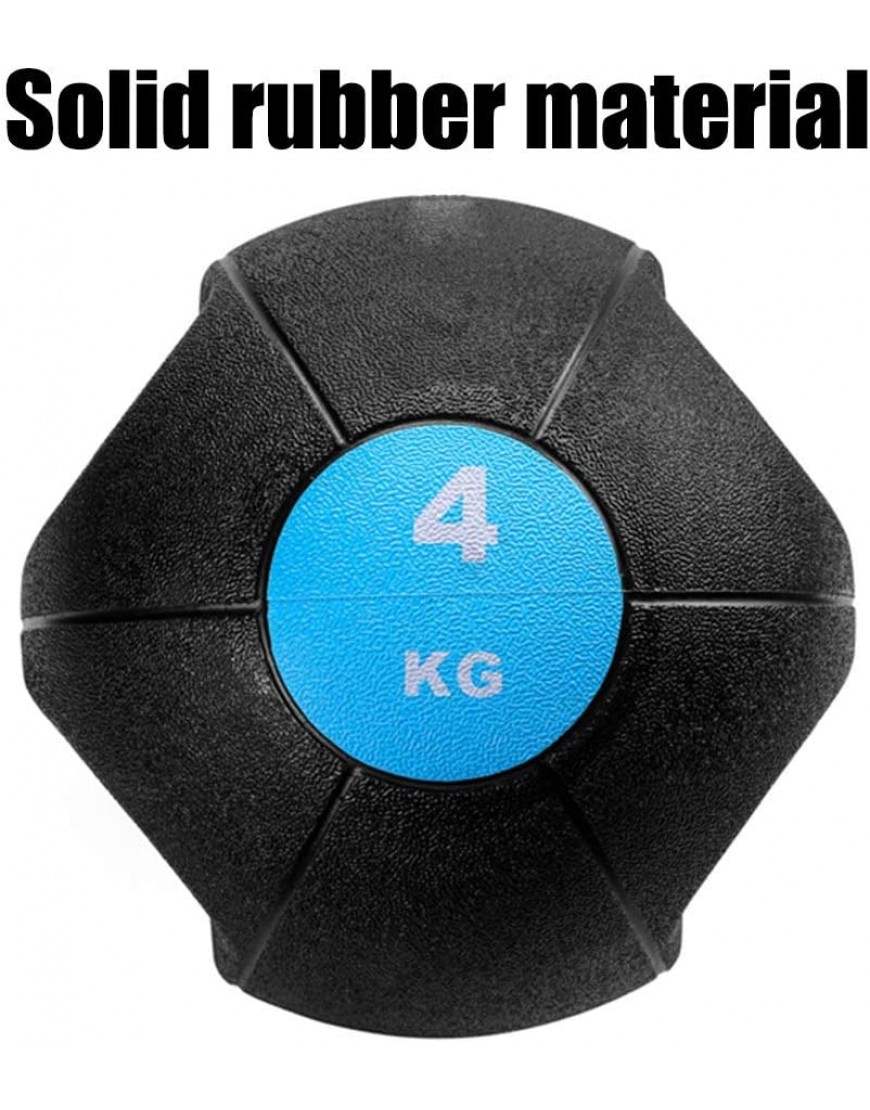 Medizinball Doppelgriff Medizinball Fitness-Trainingsball Für Erwachsene Indoor-Kern-Muskelfest-Trainingsgeräte Feste Kugel 4kg - BJAUI9B9