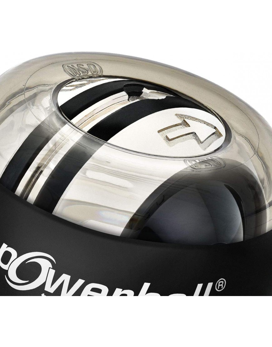 Powerball Autostart Core gyroskopischer Handtrainer mit Metallrotor inkl. Aufziehmechanik transparent-grau das Original von Kernpower - BMICTD5K