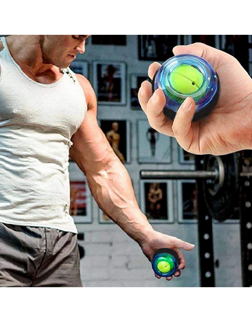 Training Fitness Equipment Magic Wrist Ball beleuchtet Handgelenk selbstleuchtend Super Gyro Handgelenk Force Ball - BVZAB2AA