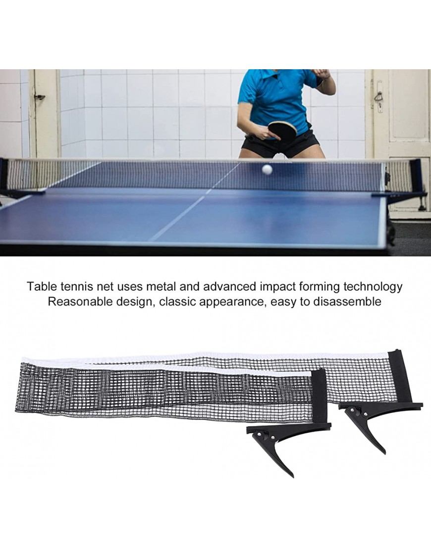 Zwinner Standard-Tischtennis-Netzständer-Kit Indoor-Spaß-Aktivitäts-Tischnetzhalterung Stabile Firma für Training für Unterhaltung für Amateure für Sportler - BPAKF33E
