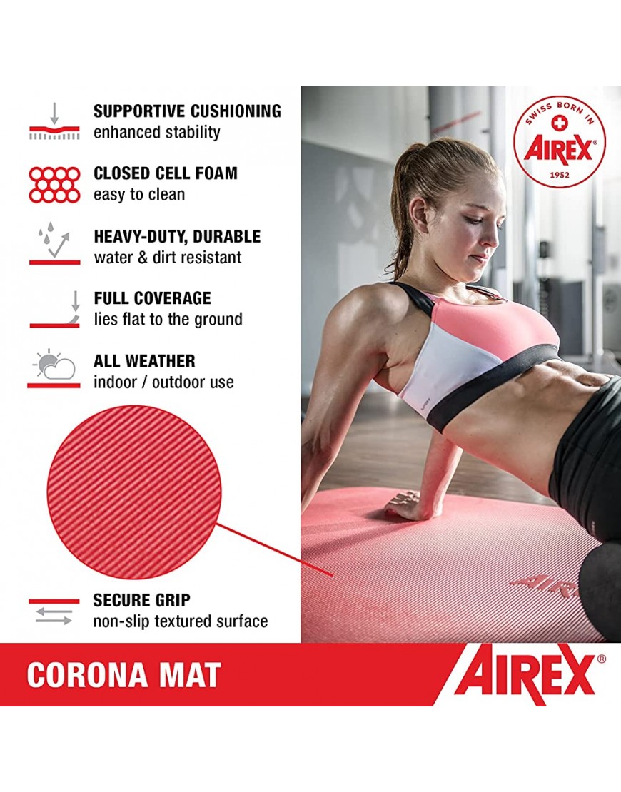 Airex Corona Gymnastikmatte 200 x 100 cm Blau - BRROB4W9