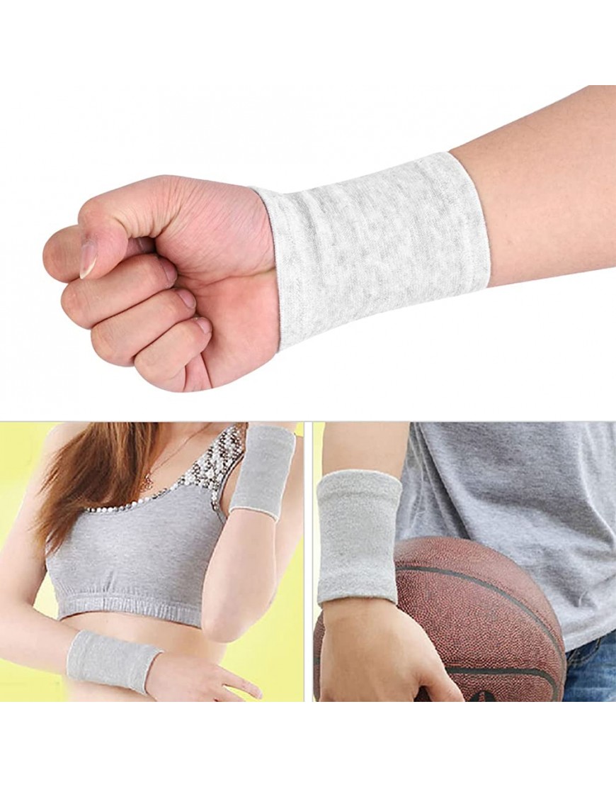 FOLOSAFENAR Gym Sport Wrist Bracers Protect Hands Bamboo Charcoal Wrist Bracers für Sport Gym für Volleyball Baseball - BBLUFK3A