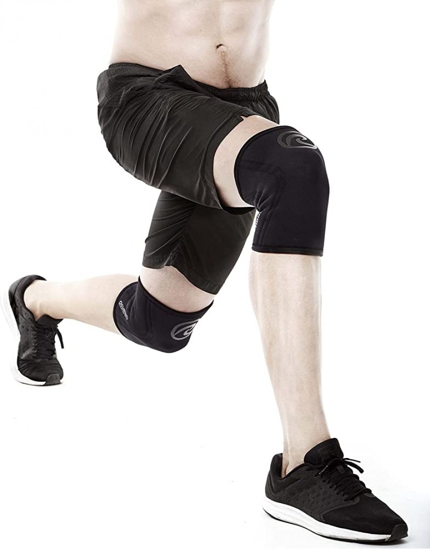 Rehband Kniebandage Kraftsport Kniestütze für Cross Fit & schweres Training Knee Sleeve aus 5 mm Neopren in vielen Farben & Größen Unisex - BJJPHD1V