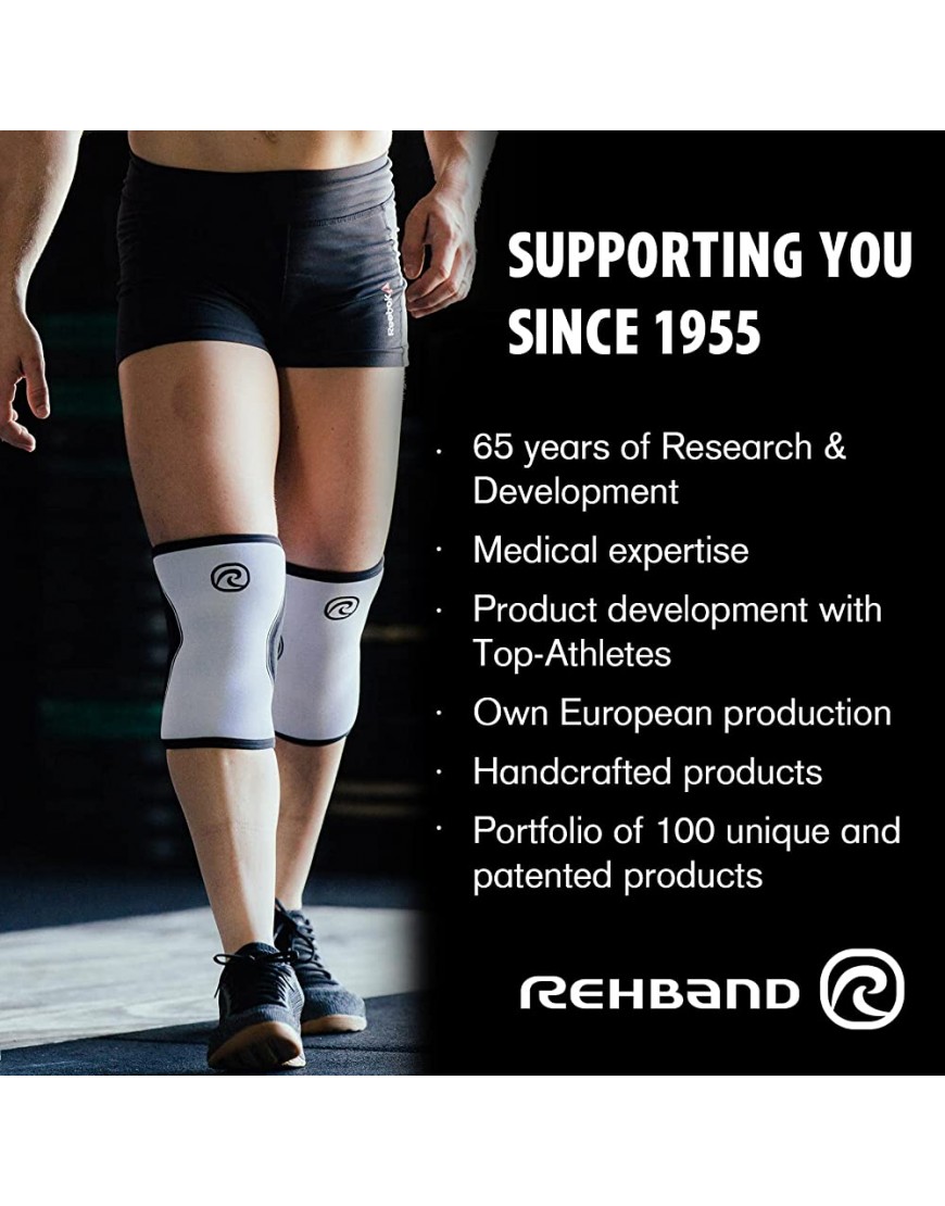 Rehband Rx Kniebandage Kniestütze 7mm Gewichtheben Powerlifting - BPRPF1KM