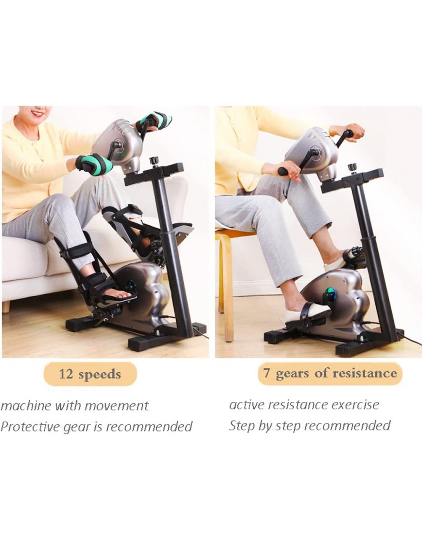 LANGWEI Motorisiertes Heimtrainer Dual-Hand- Und Fuß-Recovery-Pedal-Trainingsgerät Einstellbares Fitness-Reha-Peddler-Trainingsgerät Für Senioren Und Behinderte - BRWZDD8Q