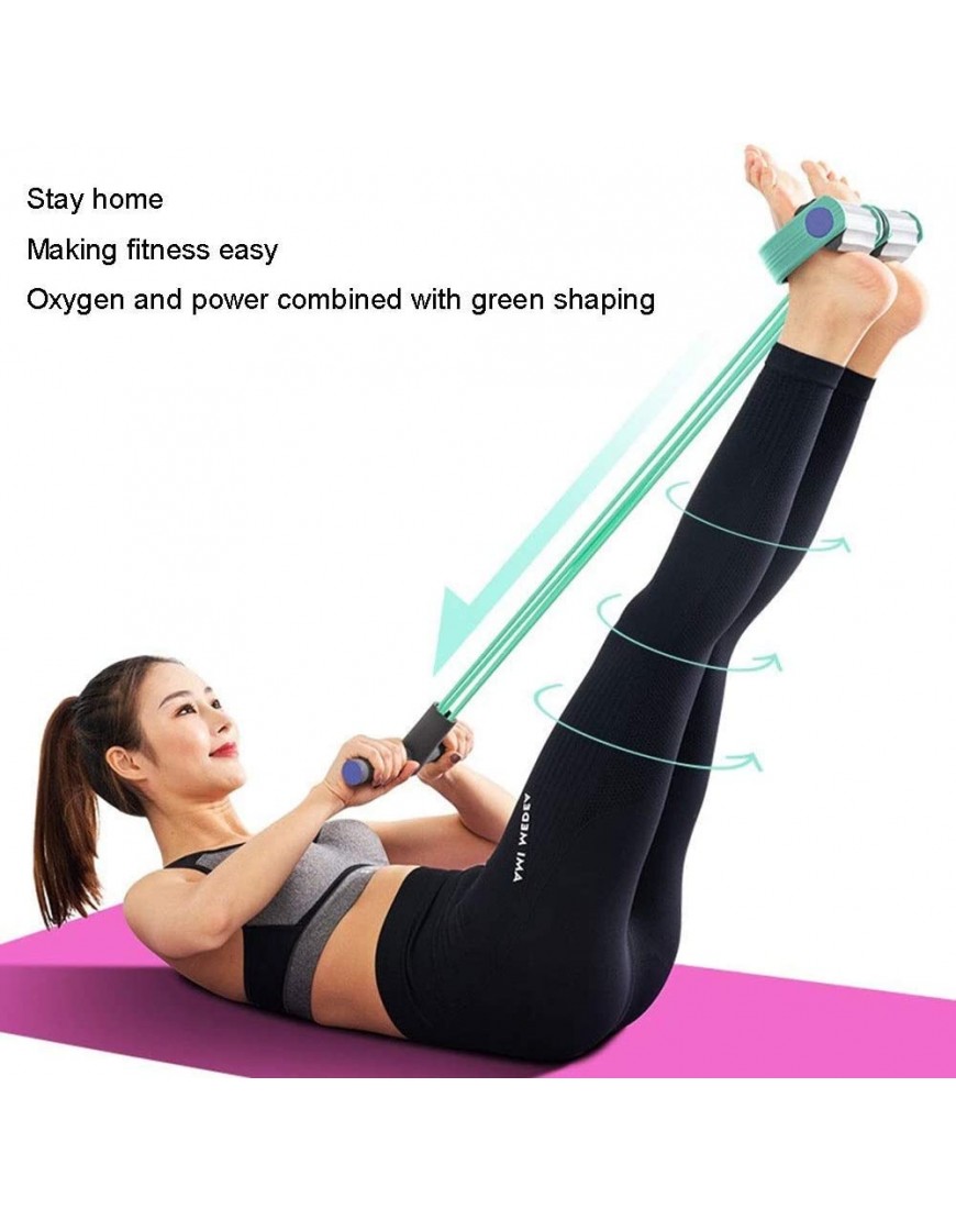 NMNMNM Pedal-Widerstandsband elastisches Arm-Stretch-Zugseil Yoga-Zugseil Sit-ups mit 4 Widerstandsbändern sitzende Übung - BPLMQJ34