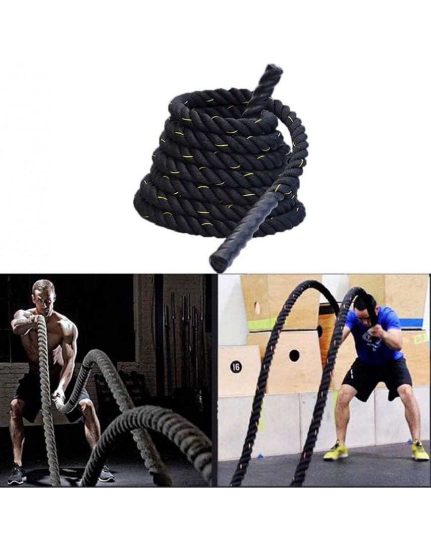 AIOEJP Battle Rope Trainingsseil Schwungseil für Sprung- Kletterübungen oder Tauziehen Body Workouts Verbessern Sie den Kraftaufbau Muskel - BRGDJVQ6