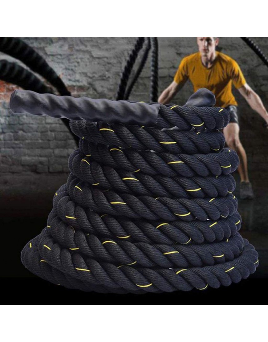 AIOEJP Battle Rope Trainingsseil Schwungseil für Sprung- Kletterübungen oder Tauziehen Body Workouts Verbessern Sie den Kraftaufbau Muskel - BRGDJVQ6