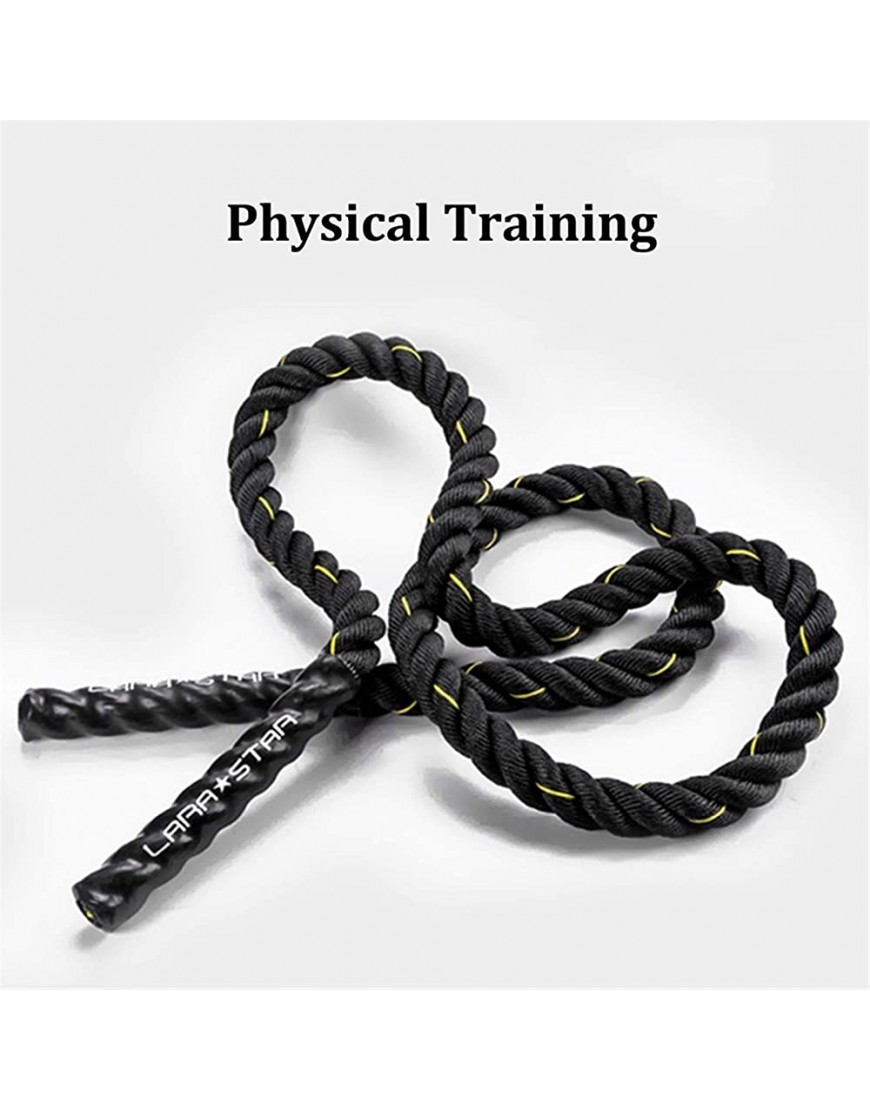 WXYZ Battle Rope Männliches und weibliches körperliches Training Battle Seil Multi-Work Ganzkörpertraining tragendes Spring-Seil 2,7 m 3m 38mm 1,5 Zoll - BJNZN79H